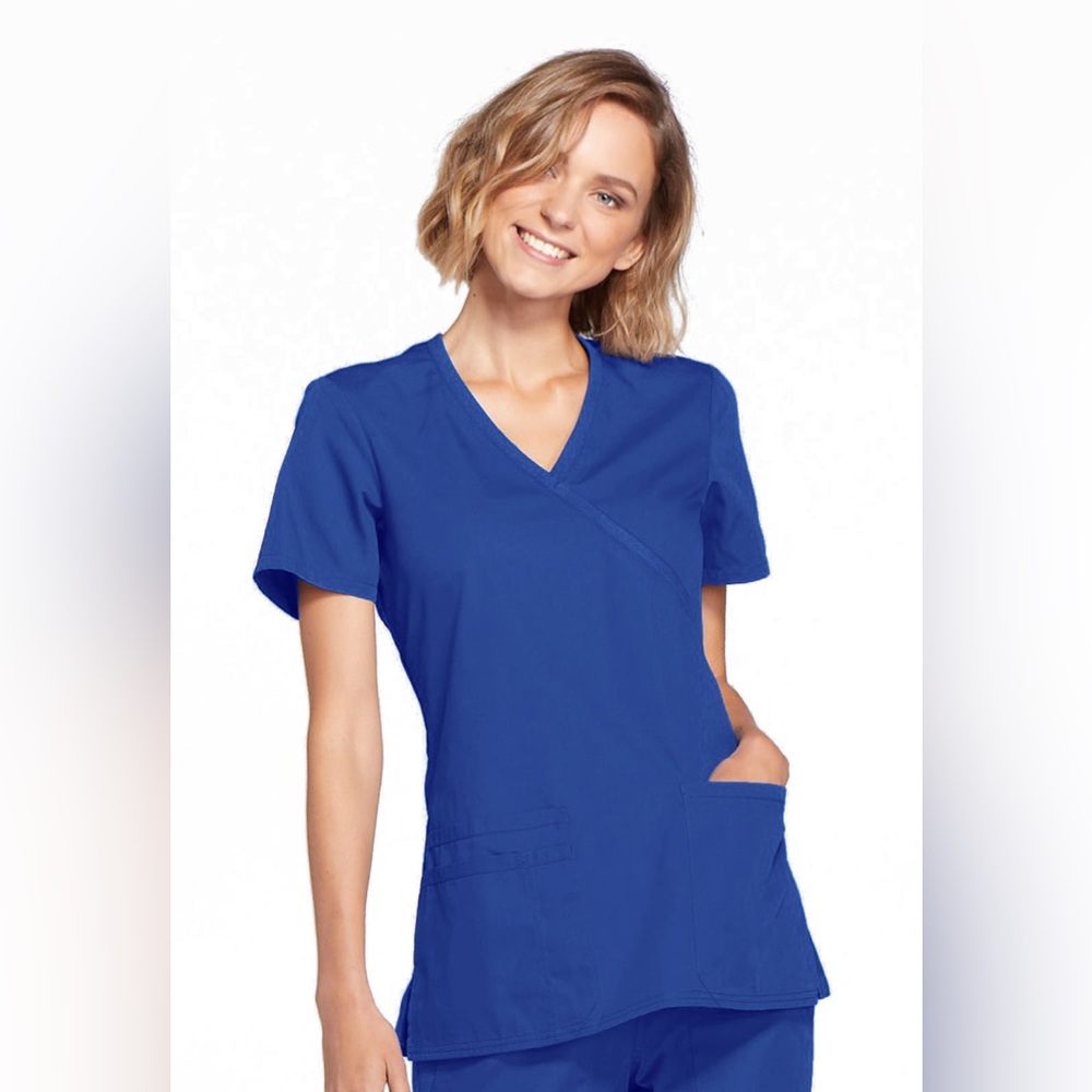 Cherokee Women's Mock Wrap Scrub Top WW650